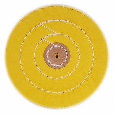 Yellow Impregnated Buff Stitched 5" x 50 Ply (125 x 15mm) - 1pc